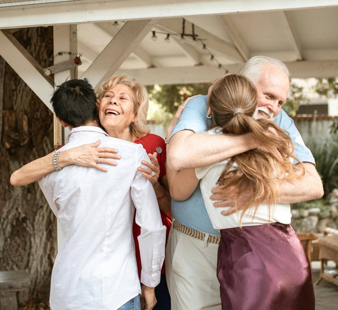 Family discussing U.S. immigration options