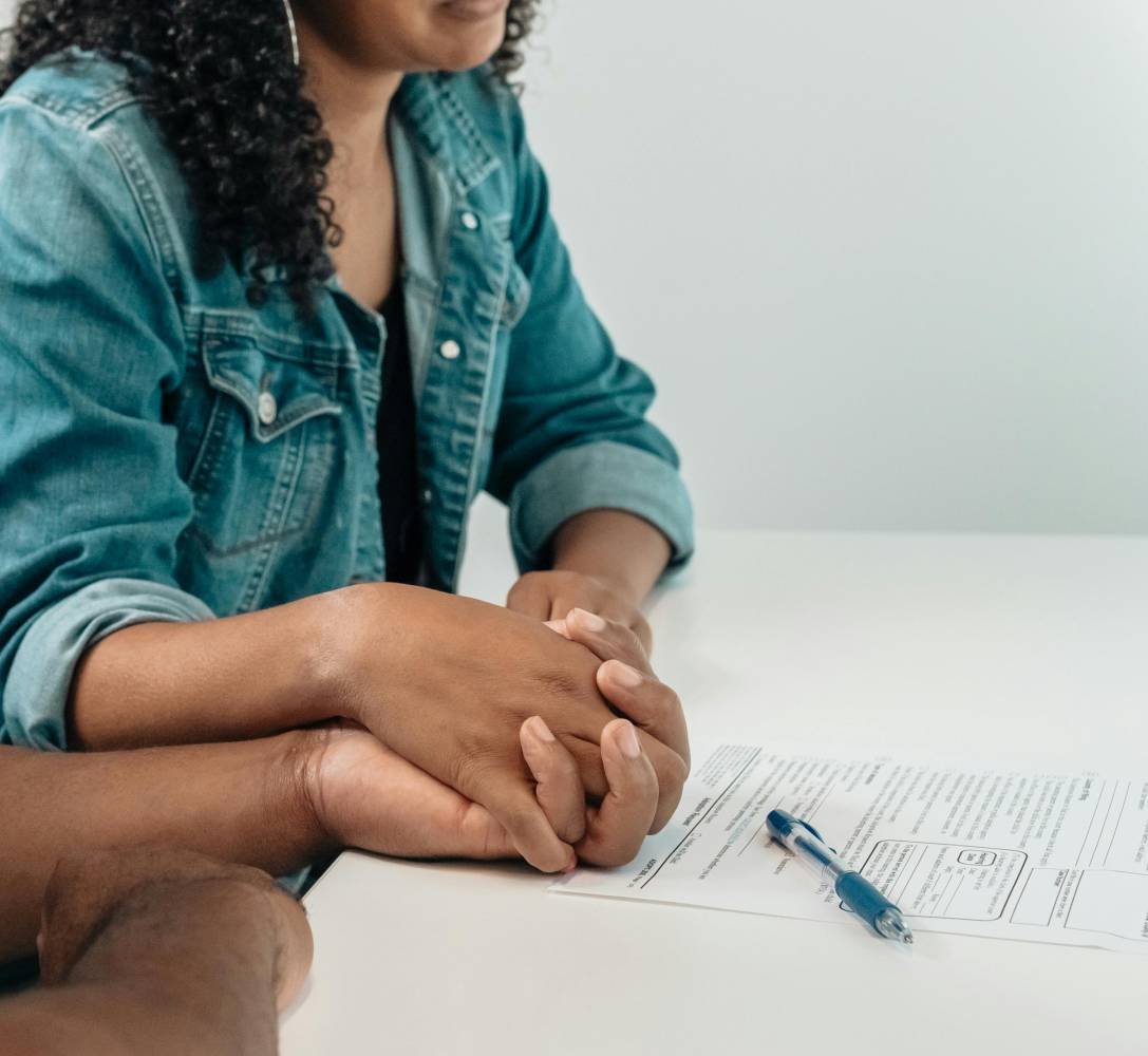 Client discussing humanitarian immigration options